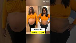 103  92 kgs Post Delivery Weightloss  Diastasis Recti HEALED [upl. by Terej]