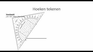 Hoeken tekenen 1 HAVOVWO amp 1 VWO [upl. by Sternick]