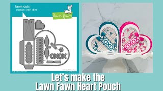 Trying the Lawn Fawn Heart Pouch [upl. by Yeo]