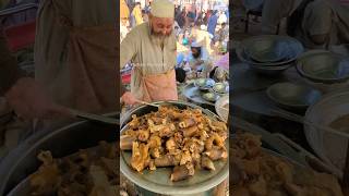 Ibrahim Siri Paye Bajaur Mela Pathak  Subah ka Nashta  Cow Head and Legs Fry  Bajaur Street Food [upl. by Iong]