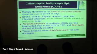 Antiphospholipid Syndrome APS Prof Nagy Sayed  Ahmed [upl. by Jurkoic]