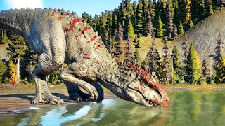 Ultimate Dinosaur Showdown Indominus Rex Indoraptor Giganotosaurus Baryonyx Battle Royale JWE2 [upl. by Ekusoyr]