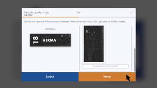 Etiketten designen amp erstellen  kostenlos mit dem Etiketten Assistent Online von HERMA 🏷️ [upl. by Akimert]