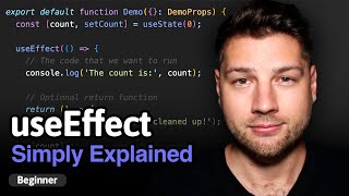 Learn React Hooks useEffect  Simply Explained [upl. by Linden128]