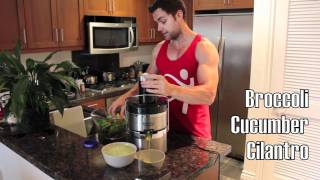 Juice Recipe For Healing CilantroBroccoliGingerLemonBonus [upl. by Schwenk]