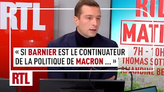 quotSi Michel Barnier est le continuateur de la politique dEmmanuel Macron son gouvernement tomberaquot [upl. by Rosner]