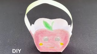 DIY Apple Shaped Basket Tutorial [upl. by Danella]