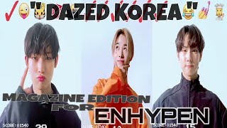 ENHYPEN  DAZED KOREA MAGAZINE  DAZED KOREA 2021 ENHYPEN [upl. by Nairoc]