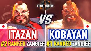 SF6 🔥 Itabashi 2 Ranked Zangief vs Kobayan 1 Ranked Zangief 🔥 SF6 High Level Gameplay [upl. by Alake743]