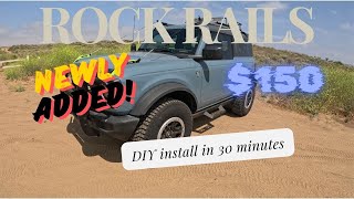 Ford Bronco super easy Rock Slider Install  only 15000 [upl. by Nats]