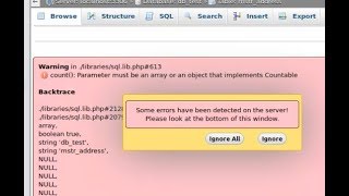 How fix phpmyadmin in ubuntu  Parameter must be an array or an object that implements Countable [upl. by Hahsia32]