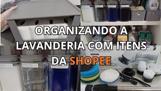 COMPRINHAS NA SHOPEE PARA LAVANDERIA  ORGANIZAÇÃO  PRODUTOS DE LIMPEZA  ESCOVA ELÉTRICA [upl. by Tegirb]