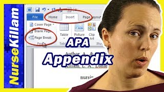 How to use an Appendix in APA format 6th edition Appendix format label and titling [upl. by Stokes]