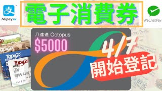 5000元消費券網上登記  47正式開始  如何填寫八達通登記示範 [upl. by Colman]