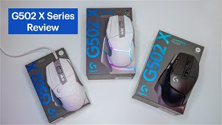 Logitech G502 X X Lightspeed and X Plus Mice Review [upl. by Pfeifer802]