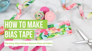 How to Make Bias Tape the EASY Way Perfect for Fabric Face Masks [upl. by Seema1]