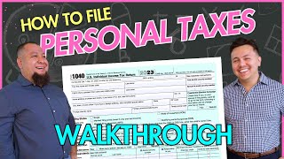 How to File Personal Taxes Tax pro LIVE walk through [upl. by Tami]