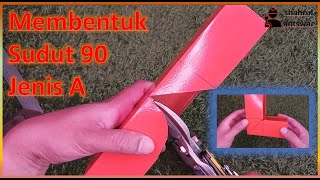 cara membentuk sudut 90 jenis A sesalur logam  90 degree trunking bending [upl. by Marquet]