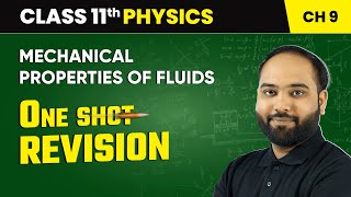 Mechanical Properties of Fluids  One Shot Revision  Class 11 Physics Chapter 9  CBSE 202425 [upl. by Hubing]