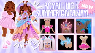 ROYALE HIGH GIVEAWAY THE ENTIRE SUMMER UPDATE SHOP 🐚🧜🏻‍♀️ Roblox Royale High School 👑 [upl. by Barbee105]