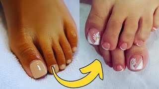 🦶 Uñas Francesas para tus Pies 2024 Tendencias y Decoraciones  Nailsuper ⭐ [upl. by Hilbert870]