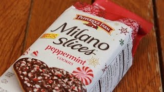 Pepperidge Farm Milano Slices Peppermint Cookies Review 139 [upl. by Dianna]