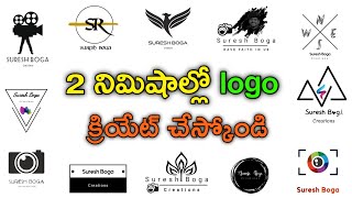 How to make your own logo design  how to create Logo in Mobile  suresh boga [upl. by Karina]