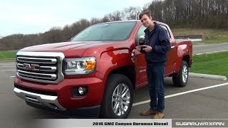 Review 2016 GMC Canyon Duramax Diesel [upl. by Ahsotan138]