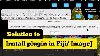 How to install Plugins in Fiji  solution to Fiji Plugin permission denied [upl. by Simeon]