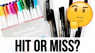 Artists Loft Fineliners and Illustration Pens Review [upl. by Uta]