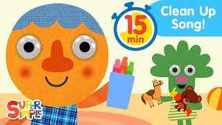 Clean Up With Noodle amp Pals for 15 minutes 🔁  Super Simple Songs [upl. by Lisetta205]