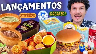 LANÇAMENTOS DE FAST FOOD  OUTBACK PATTIES E RAGAZZO  Vale a pena [upl. by Meelas]