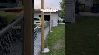 DIY Wooden Privacy Fence fence diy privacyfence woodenfence fence ideas chainlink backyard [upl. by Loresz]