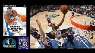 Kings vs Timberwolves  NBA Live 2005 [upl. by Desdamona]