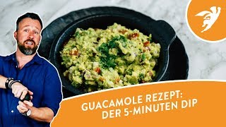 GUACAMOLE Rezept  Der 5Minuten Dip aus Mexiko [upl. by Solotsopa]