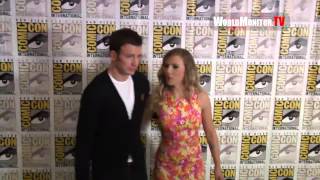 Scarlett Johansson Chris Evans arrive at Marvels Captain America The Winter Soldier [upl. by Cirilla123]