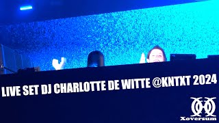 live set dj Charlotte de Witte KNTXT 2024 KNTXT techno charlottedewitte [upl. by Atival]