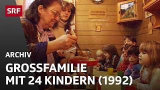 Familie mit 24 Kindern 1992  Leben in der Grossfamilie  SRF Archiv [upl. by Aek]