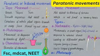 Paratonic movements  Movements in plants  Tropic movements  nastic movements [upl. by Aenahs]