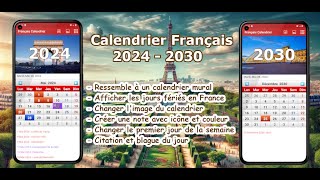 Français Calendrier 2024 [upl. by Nylzzaj765]