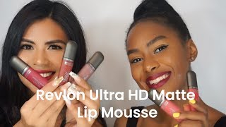 Revlon Ultra HD Matte Lip Mousse Lip Swatch [upl. by Reld]