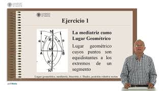 FUNDAMENTOS DE GEOMETRÍA PLANA Lugar geométrico mediatriz bisectriz Teorema de Thales   UPV [upl. by Adnama]