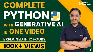 Python Tutorial with Gen AI for 2024  Python for Beginners  Python full course [upl. by Naegem]