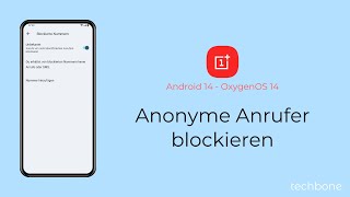 Anonyme Anrufer blockieren  OnePlus Android 14  OxygenOS 14 [upl. by Schafer]