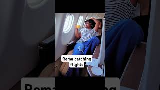 Rema Namakula shares picture on a plane [upl. by Saravat]