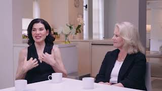 Julianna Margulies Susan Stroman and Daryl Roth discuss the music in Left On Tenth [upl. by Amilas]