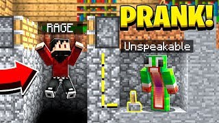 Unspeakable PRANKED Me in Minecraft with RageElixir  Unfair UnspeakableGaming Minecraft [upl. by Ecinej]