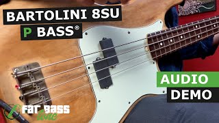 Bartolini 8SU Precision Bass Pickup Demo [upl. by Eimarej844]