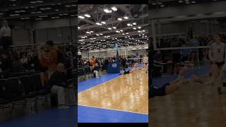 Volleyball Reality Cant just be Highlights libero volleyballfail shorts [upl. by Eillil]