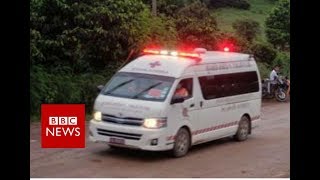 Thai cave rescue First boys rescued  BBC News [upl. by Aneloaup102]